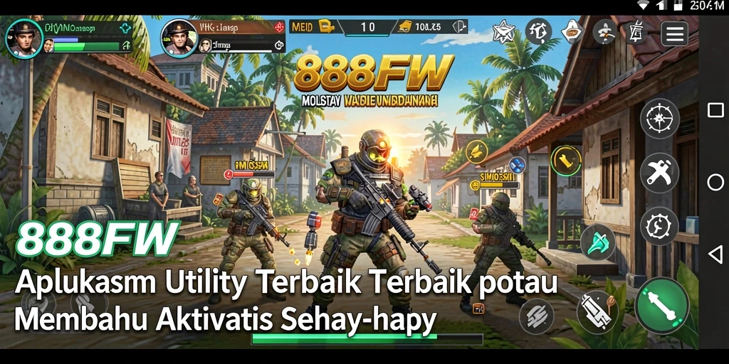 Tampilan aplikasi 888FW menunjukkan antarmuka yang sederhana dan fungsional.
