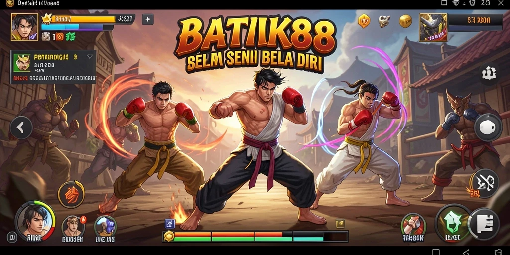Menampilkan gameplay seru dalam pertarungan seni bela diri.