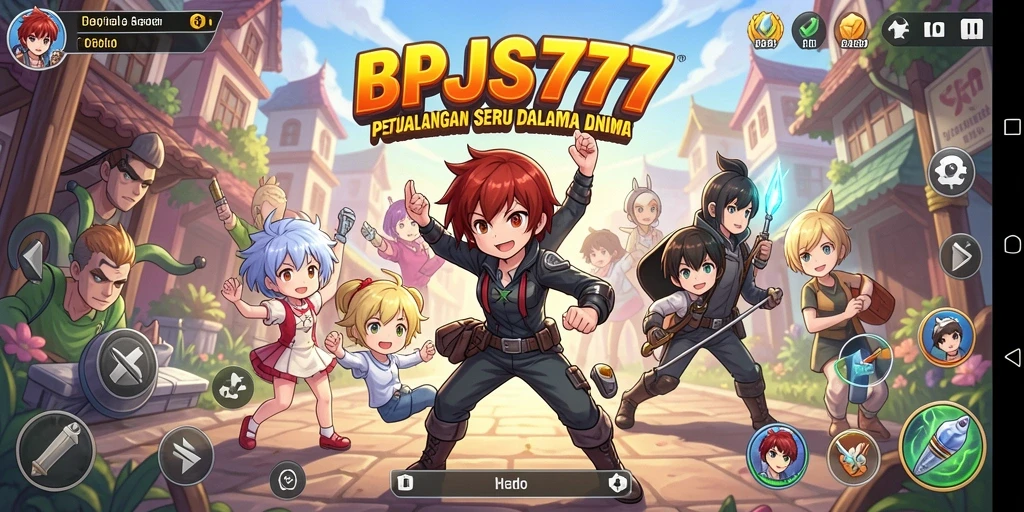 Screenshot permainan BPJS777 menunjukkan karakter Anime beraksi di pertarungan seru.