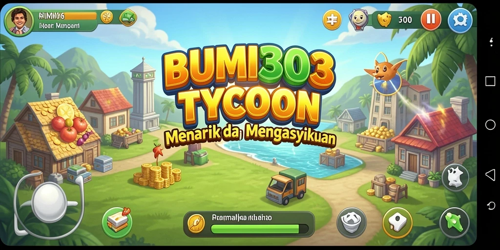 Tangkapan layar gameplay BUMI303 yang menunjukkan interaksi Tycoon yang menarik.