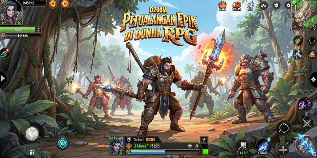 Tampilan gameplay yang epik dan mendebarkan dari D200M.