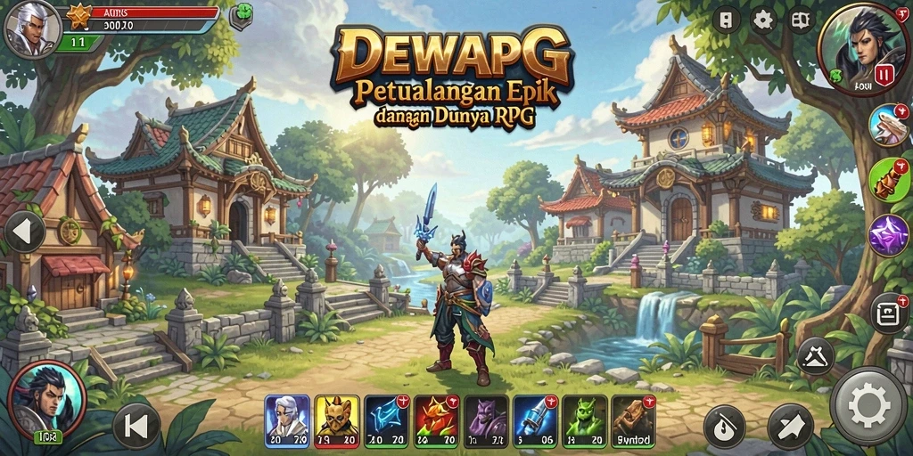 Tampilan gameplay DEWAPG yang menarik dan penuh aksi RPG.