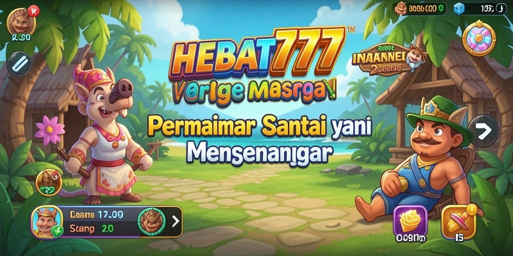 Tampilan gameplay HEBAT777 yang menarik dan penuh warna.