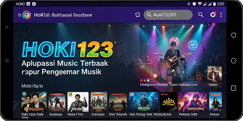 Tampilan gameplay HOKI123 yang menarik dengan berbagai pilihan musik.