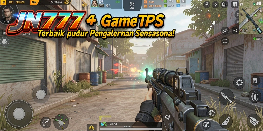 Screenshot JNT777 menampilkan aksi seru dalam pertempuran TPS.