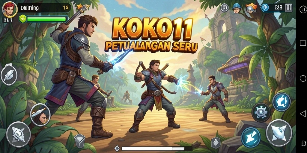 Gameplay mendebarkan KOKO11 dengan petualangan seru.