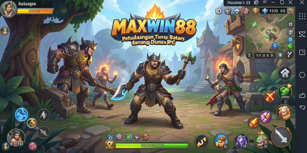 Tampilan gameplay seru yang menggambarkan pertempuran dalam <strong>MAXWIN88</strong>.