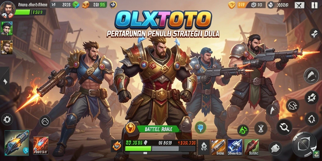 Gameplay seru OLXTOTO dengan pertarungan intens di arena Battle Royale.
