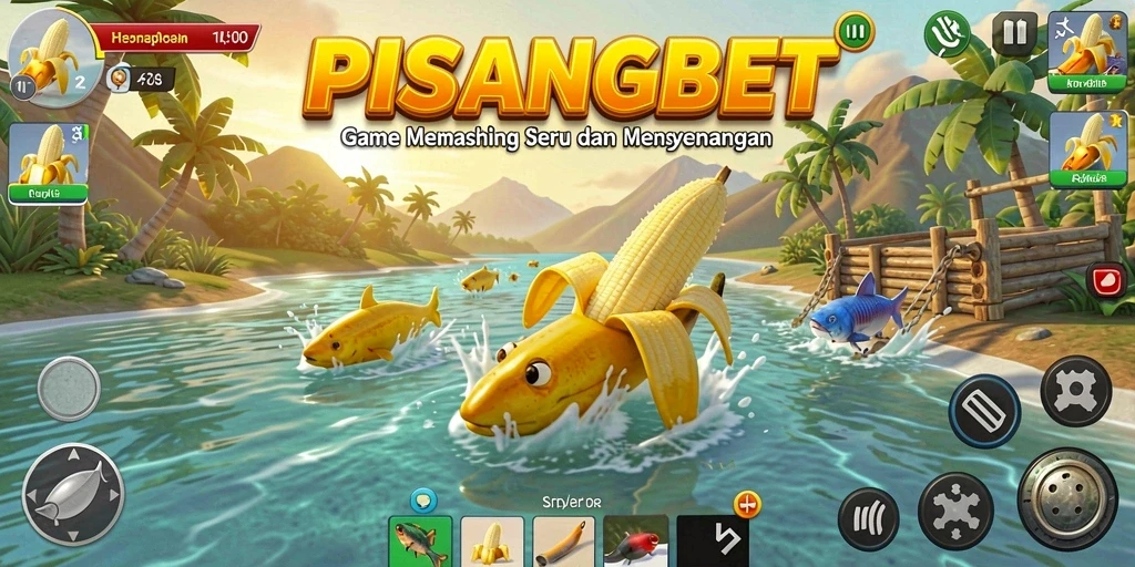 Menampilkan gameplay seru saat menangkap ikan di PISANGBET.