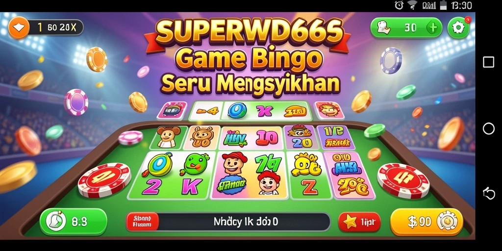 Screenshot gameplay SUPERWD666 menunjukkan keseruan bermain Bingo.